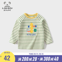 Price 59 (Rabbi tree) childrens clothing boys T-shirt loose male baby base shirt long sleeve spring and autumn baby body shirt