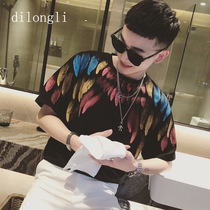 2020 new trendy brand trend ins loose short sleeve T-shirt men Korean fashion wild social guy Net red half sleeve