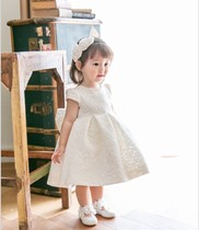  Childrens dress Autumn princess dress White Tutu Girls birthday flower girl wedding piano photography performance suit