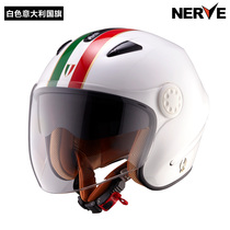 German NERVE motorcycle adult helmet male motorcycle electric car four seasons men and women double lens knight half helmet