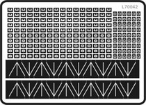 Full face model making tool etching sheet 70042 1:700 duct hole sky screen support lifebuoy