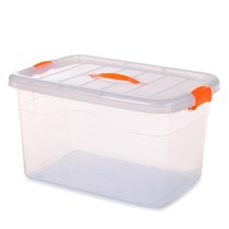 Waterproof capacity Turner box Storage box Storage car transparent parts Household small storage box Filter belt box