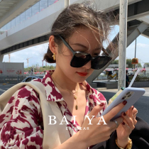 gm sunglasses female advanced sense big round face box sunglasses male tide sunglasses lady driving special anti-ultraviolet