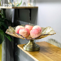 Eurostyle Big Number Crystal Glass Fruit Tray Home Creative Modern Living Room Tea Tray High Foot Fruit Tray Mesh Red Fruit Tray