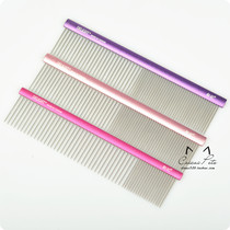Taiwanese boat hellopet Delight Pets Professional Platoon Comb and Wool Comb Frosted Aluminum Handle