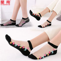 6 Double Loaded Stars South Pure Cotton Bottom Silk Socks Female Summer Socks Children Short Barrel Slim Fit Crystal Silk Fiberglass Anti Hook