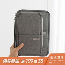 Travel passport air ticket storage bag portable study abroad multi-function ID bag protective cover clip card bag