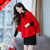 Cloak Dresses Woman Temperament Little Subs 2021 New early autumn Winter what about the short-in-suit fur coat?