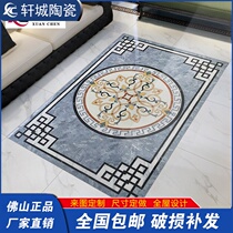 Living room tile parquet 800x800 Microstone Floor tiles Geocentric Jigsaw Puzzle Chinese Imitation Water Knife
