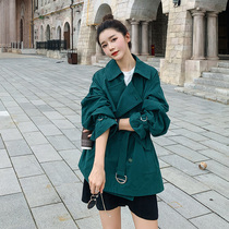 Windbreaker womens short 2021 spring Korean version of the new temperament loose and thin British style small spring and autumn jacket