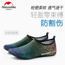 NH Norwegian Norwegian Beach Shoes Diving Shoes Super Light Slim male and female snorkeling Soft Shoe Anti-cut beach socks Adult Covered Water Shoes