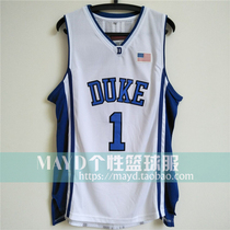 Custom Owen Duke University Jersey No. 1 High School Drew Uncle Drew retro embroidery personality basketball uniform vest