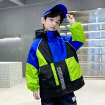 Boys' jacket 3-in-1 removable 2023 new children's autumn and winter thickened jacket to keep warm medium and large children's trend