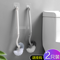 Toilet brush long handle washing toilet brush no dead corner toilet home hanging wall type squat soft hair cleaning wall hanging