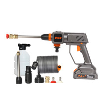 Lithium-electric wireless high-pressure washing machine high-pressure water pump portable home car wash handheld water snatched sound