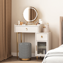 Light and luxurious dresser bed head cabinet integrated modern minima small family type bedroom floating window corner accommodating mini-makeup table