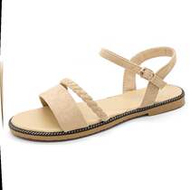 Simple Rome creative summer sandals flat bottom 2020 new womens simple fashion casual shoes thin-soled high school