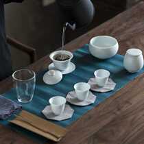 Tea Art Teaching Set Blue and White Porcelain Tea Set Tea Training Teaching Set Kung Fu Tea Cover Bowl Gift Set