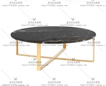 Modern minimalist stainless steel tea table Living room marble light extravaganza Negotiations Table designer Round a few Nordic round tea tables