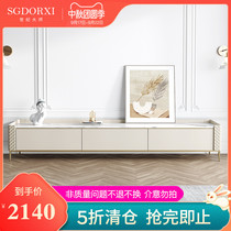 Century master light luxury marble paint TV cabinet coffee table combination Net red post-modern simple small house Cabinet