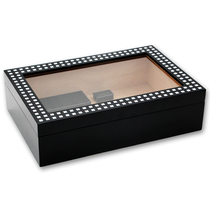 Lafoli humidor Moisturizing box with electronic humidifier constant humidity box Cedar wood solid wood moisturizing box