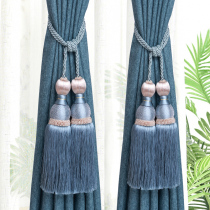 Curtain hanging ball tie ball tassel tassel curtain strap European curtain tie curtain tie belt double ball decoration