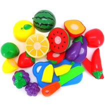 Childrens toys house fruit and vegetables kitchen toys cheae kindergarten cut watermelon