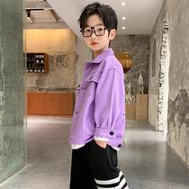 Xunshi new clothing quality childrens clothing simple and generous trend Korean version of European jacket jacket jacket early Autumn New