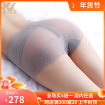 High-waisted underwear women lace belly cotton antibacterial breathable non-trace sexy shaping hip breifs