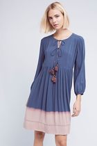 80102 special casual high-end national characteristics retro style fainting color color 7-point sleeve dress 138 knife