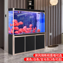 Sensen super white fish tank living room large aquarium bottom filter ecological Golden Dragon Fish Tank 1 2 1 5 meters screen H2YW6