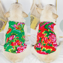 Dou Bago summer thin clothes bullfight vest country wind base shirt sunscreen shirt breathable pet dog clothes