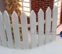 Christmas White Fence Adornment hotel Shang arranged Christmas tree plastic fence Flower altar gardening fence