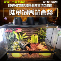 Climbing box land turtle box lizard ciliary ciliary horn guard climbing box rainforest tank glass box reptile feeding box pet glass tank