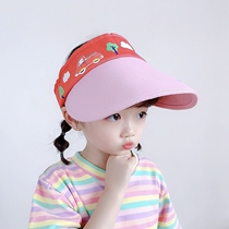 Baby hat childrens sun hat 2021 new summer thin section large brim sunscreen visor for girls duck tongue