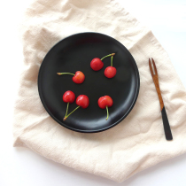 New simple solid wood Dish Snack Fruit Dish dish dish round wooden dish wooden tableware Special