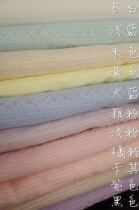 bjd baby clothing accessories Jacquard striped yarn Luo Pure cotton fabric fabric single layer micro-transparent color difference