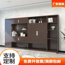 Office file cabinet simple modern bookcase information cabinet solid wood veneer paint storage cabinet floor boss manager