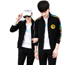 Childrens adult martial arts sportswear spring and autumn cotton martial arts training set martial arts group custom printing