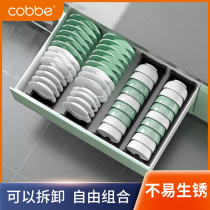 Kabei kitchen cabinet Built-in bowl rack Dishes Bowl cabinet drawer partition plate tableware storage rack Storage rack