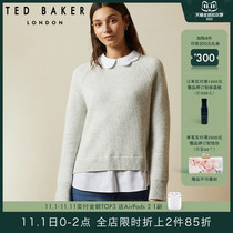 TED BAKER ladies fashion casual fake two-piece knitted top