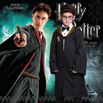 Halloween children magician dress up costume Boys Harry Potter cos dress cloak Wizard show costumes