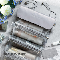 Cosmetic bag womens portable large-capacity storage bag 2021 new super hot high-end sense folding travel toiletry bag product box
