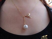 New listing 10 5-11mm natural pearl necklace pendant is round flawless intense light