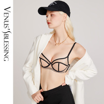 Venus blessings sexy lingerie womens small breasts to gather anti-drooping collection of the milky summer thin bra pure desire wind