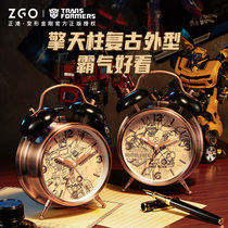 Magic Speed x Transformers Alarm Clock Boy Robot Cartoon Children Special Girl Retro Student Bedroom Bedside