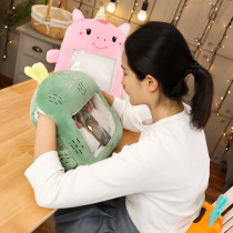 Warm pillow winter warm hand treasure plug hand cover plush toys children boys and girls hamster pig mobile phone customization