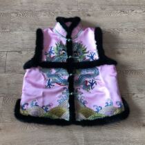 Cloud decoration totem 2021 original ethnic style womens handmade embroidery group sitting dragon leisure plus cotton and wool folio horse clip