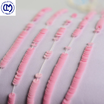 Pure Color Series France Import LM Water Pink Macarons Bright Pieces Method Embroidered Material Nail Pearl Clothing Accessories