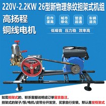 Type 26 with 2 2KW copper wire electric sprayer three-cylinder plunger pump agricultural sprayer stretcher type complete set